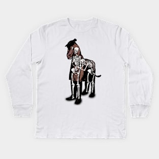 Anatomy of a Fake Horse v.1 Kids Long Sleeve T-Shirt